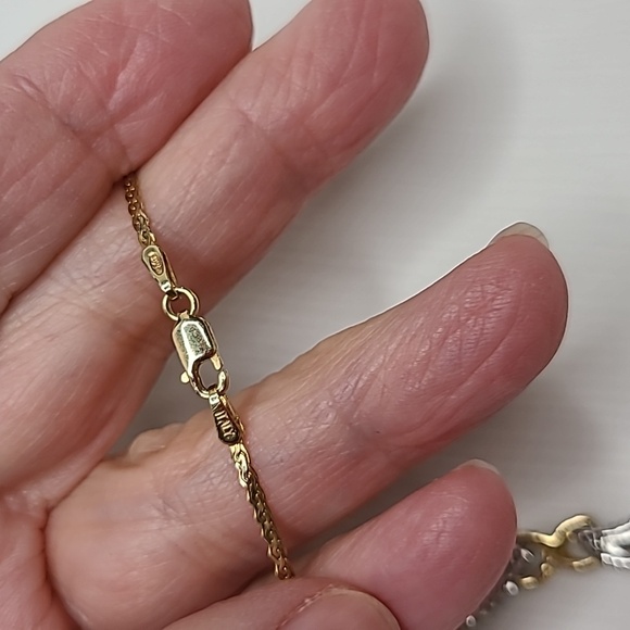 Diamond ( Genuine) Sterling Silver Necklace - Picture 9 of 15